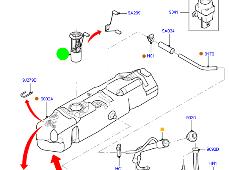 CC119H307AC Ford Transit Fuel Sender and Pump To suit Ford Transit VM 2006-2014