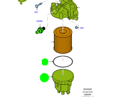 CC119160AA Fuel Filter Housing To suit Ford Transit VM VN Custom and VO 2006-2019