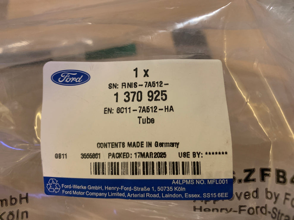 Genuine Clutch Master Cylinder Tube 2.4L RWD VM Ford Transit 1370925 6 ...