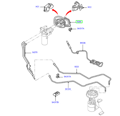 Fuel Hose Pipes to suit VM Ford Transit 2.2L CC119289AD / 1866621
