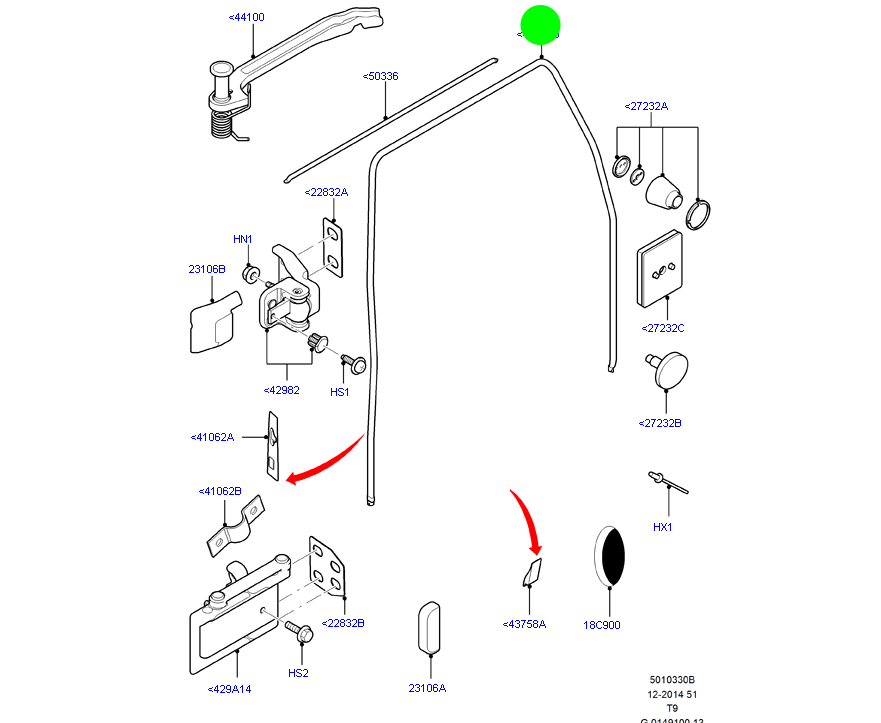 Genuine Rear Barn Door Weather Seal Medium Roof to suit VH, VJ, VM Ford Transit 1802485 / YC15V437N00ER