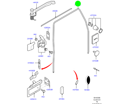 Genuine Rear Barn Door Weather Seal Medium Roof to suit VH, VJ, VM Ford Transit 1802485 / YC15V437N00ER