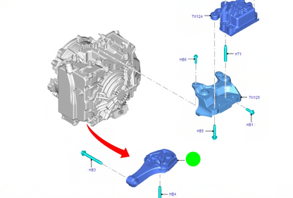 KK216P082AB Engine Mount to suit Ford Transit Custom VN 2.0L