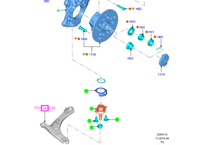 KT6C113K209AA Lower Ball Joint To suit Ford Transit VO
