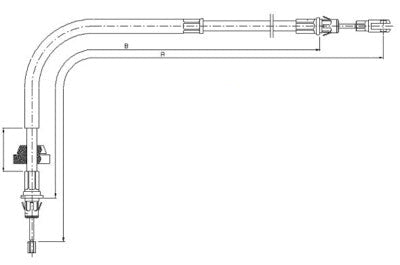 Parking Brake Cable to suit Ford Transit  6C112853BD / 1382309