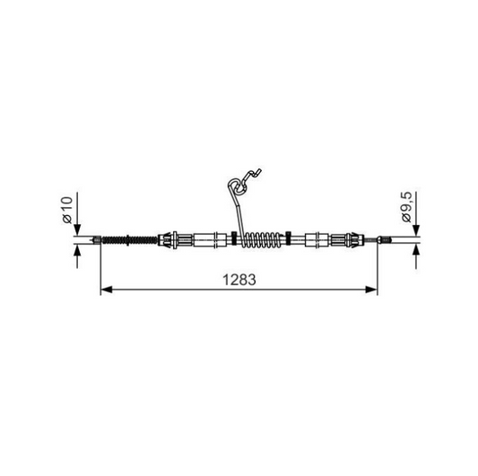 Rear Handbrake Cable Ford Transit 2000-2014 VM VJ VH