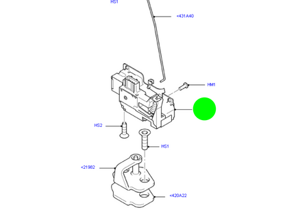 1C15V43150CL Rear Tailgate Latch Lock Assembly To suit Ford Transit VH / VJ/ VM 2000-2014