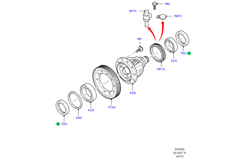 Brand New Drive Shaft Seal to suit Ford Transit 1065148 / 93ZT3K169A9C Technical Drawing