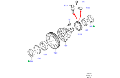 Brand New Drive Shaft Seal to suit Ford Transit 1065148 / 93ZT3K169A9C Technical Drawing