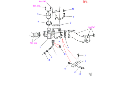 914F6K682AG Turbo to suit VG 2.5L Ford Transit 1992-2000