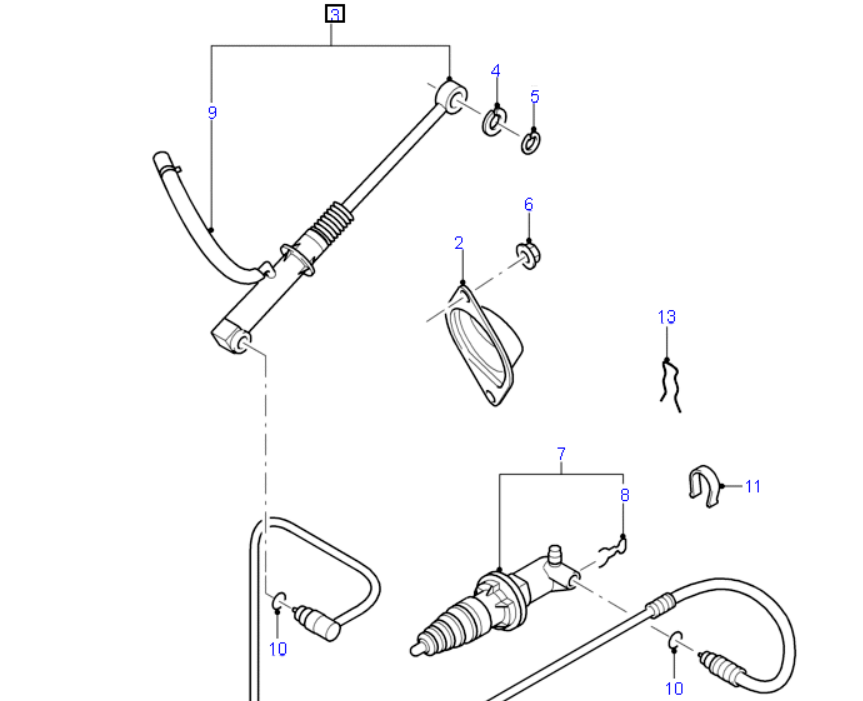 Genuine Clutch Master Cylinder to suit VH / VJ 2000-2006 Ford Transit YC15-7A543-AG / 4385372