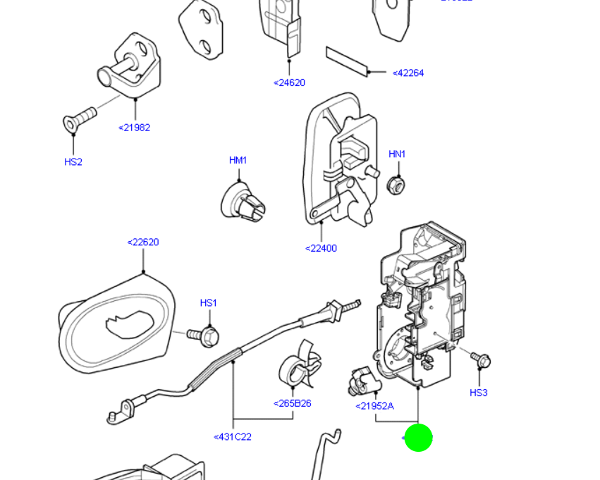 Front Left Hand Door Latch Actuator To suit Ford Transit VH VJ VM 2000-2014