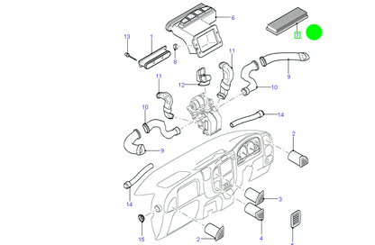 YC1J19N619A1A Pollen Filter Ford Transit 2000-2006 VH/VJ