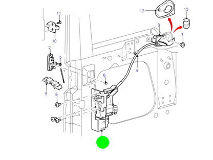 YC1AV21813AR Left Hand Door Latch Lock Assembly To suit Ford Transit VH/VJ 2000-2006 (Copy)